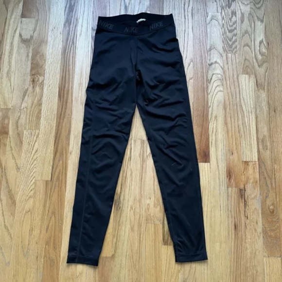 Women's Nike Dry Victory Training Black White Logo Running